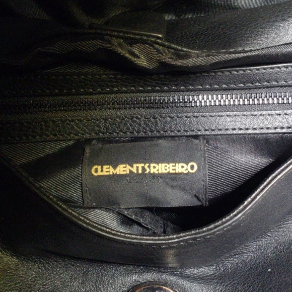 Clements Ribeiro black leather shoulder bag - Picture 5 of 5